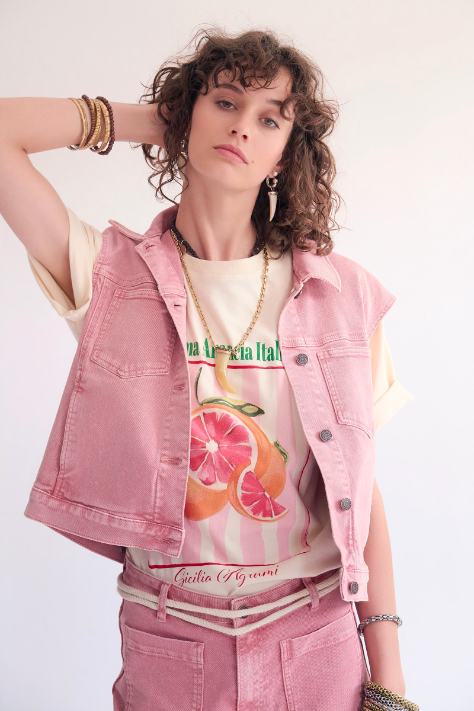 T-shirt TILIMA écru imprimé MKT Studio | Twins Concept Store