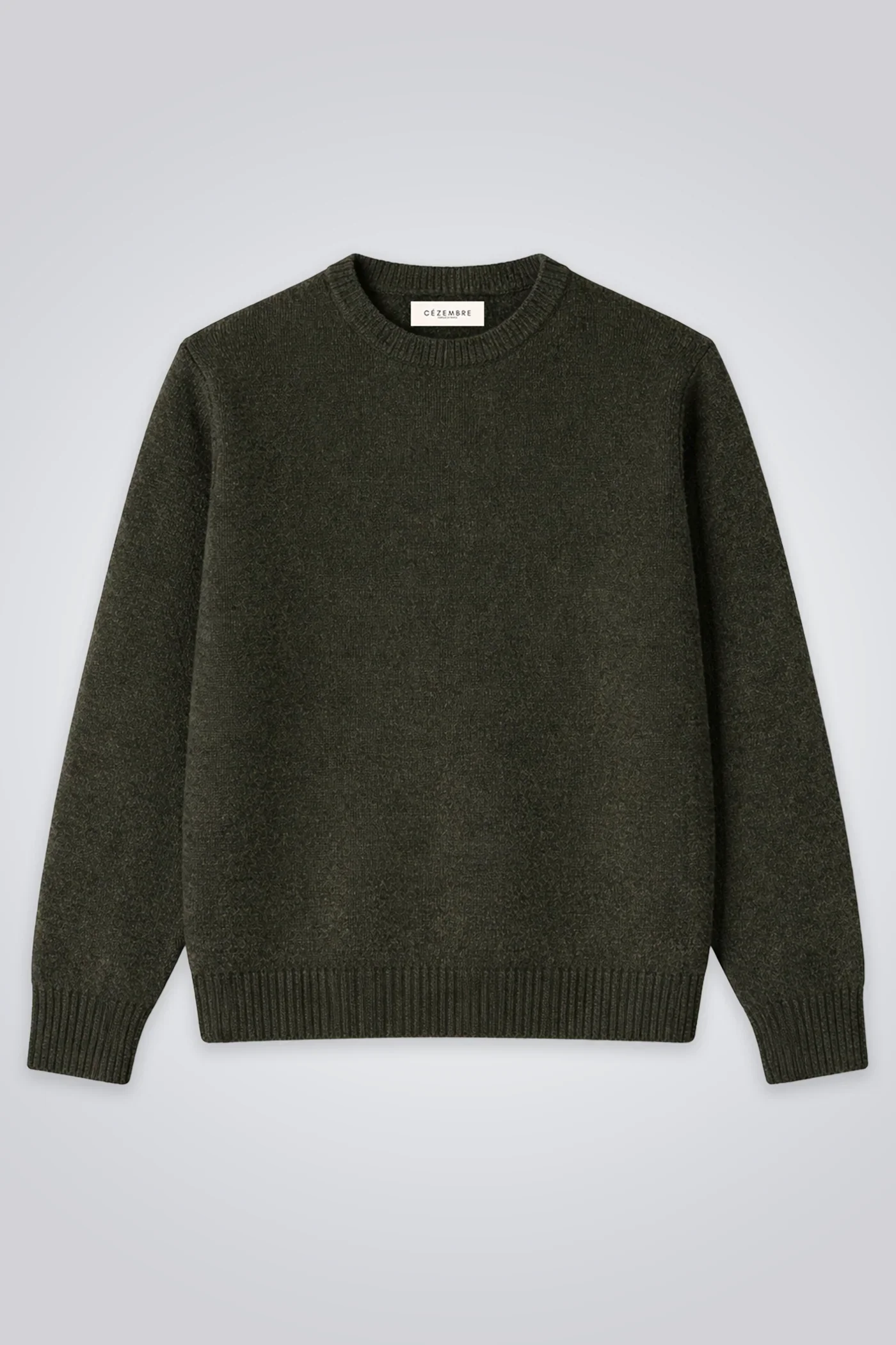 Pull Homme Gaspard Kaki Cézembre – Mérinos et Cachemire | Twins Paris