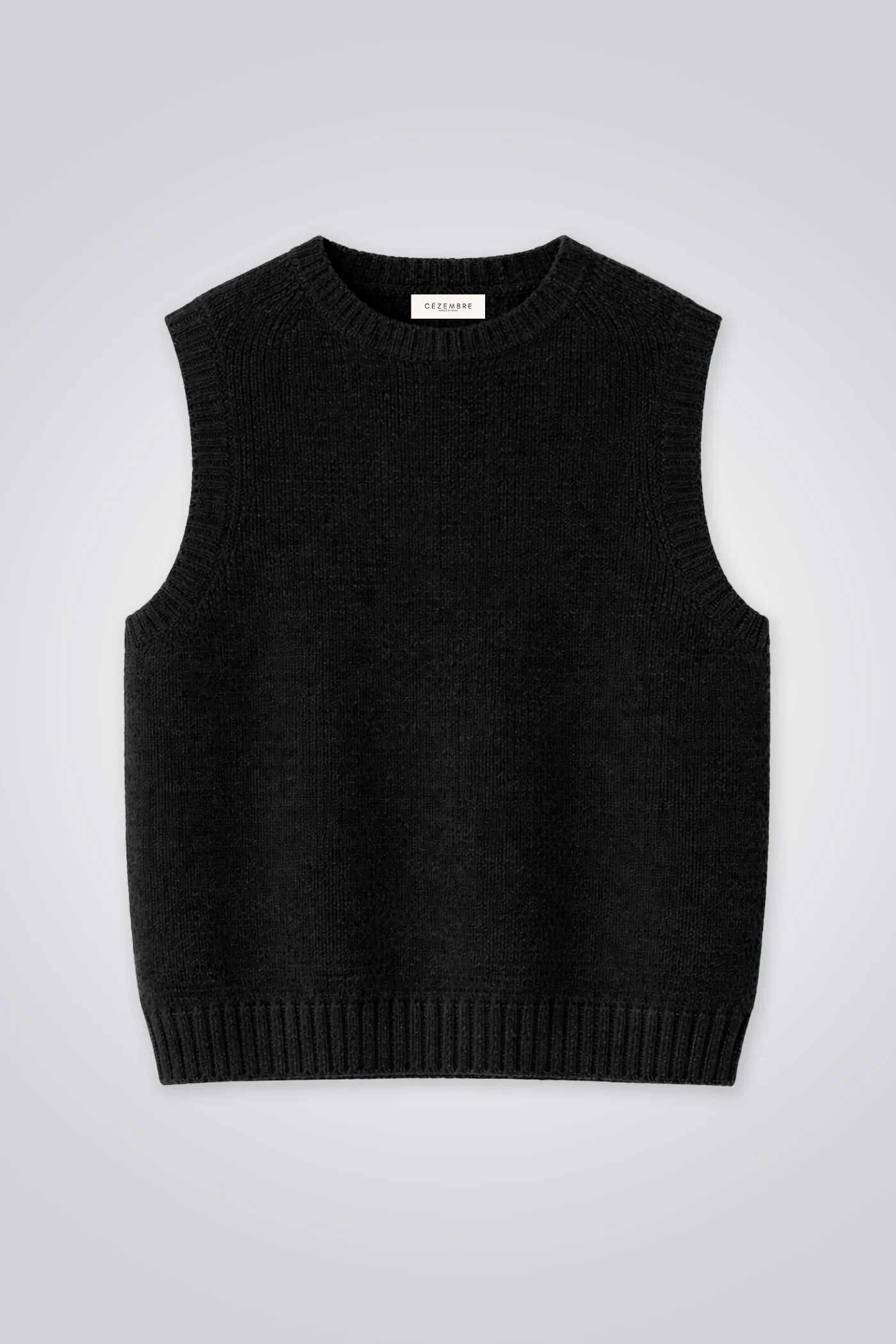 Pull Sans Manches Romy Noir Cézembre | Twins Paris