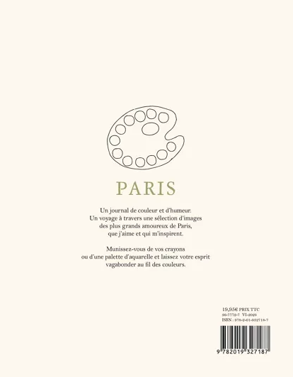 Cahier de coloriage Paris – Zoé de las Cases | Twins Concept Store