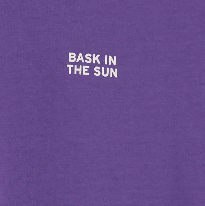 T-shirt HEART purple coton bio Bask in the Sun | Twins Concept Store