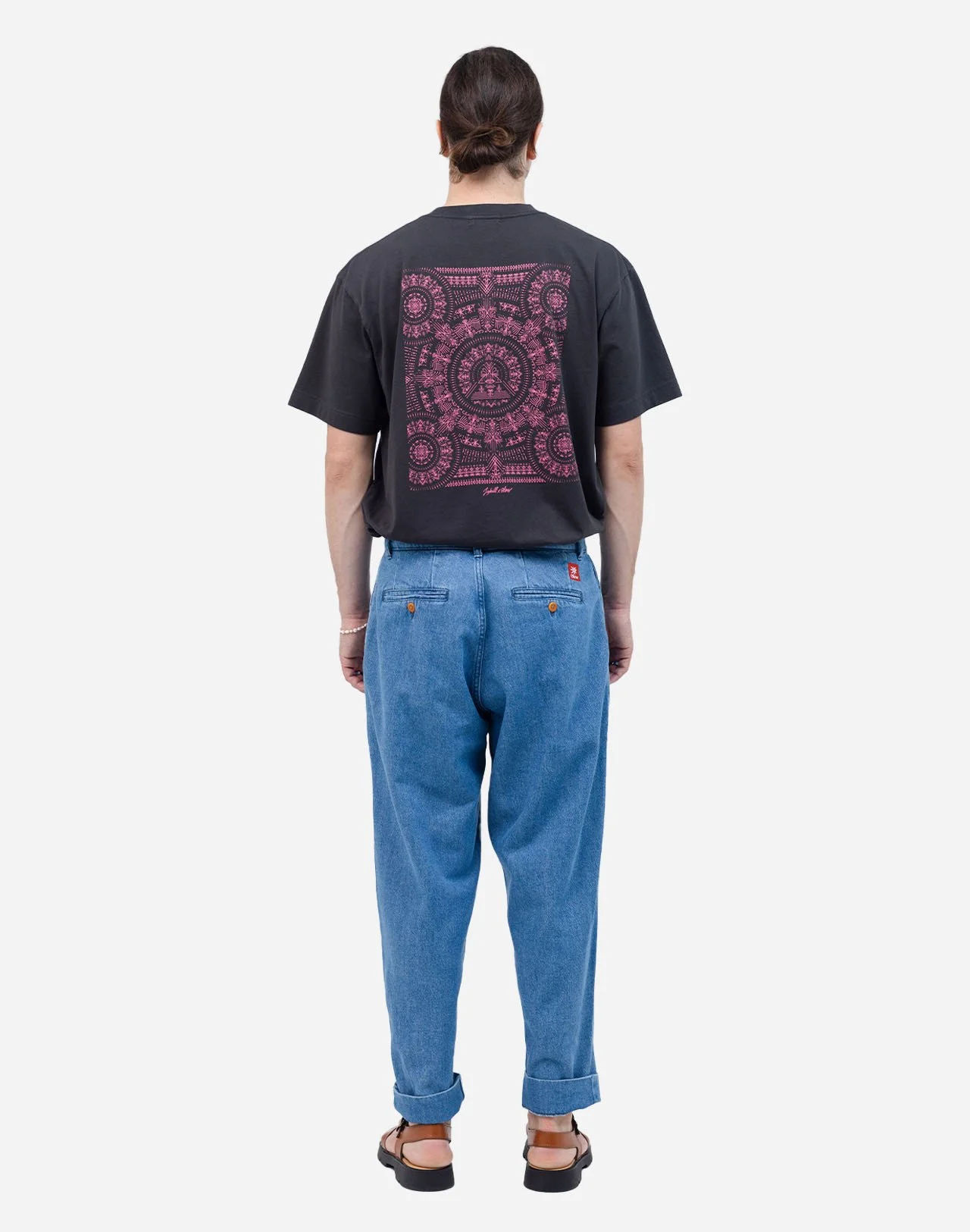 Pantalon Sembo OLOW denim clair – Coupe ample