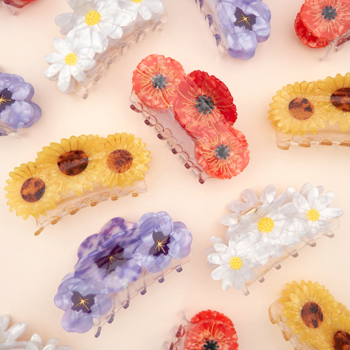 Pince à cheveux Trio Coquelicots COUCOU SUZETTE | Twins Concept Store