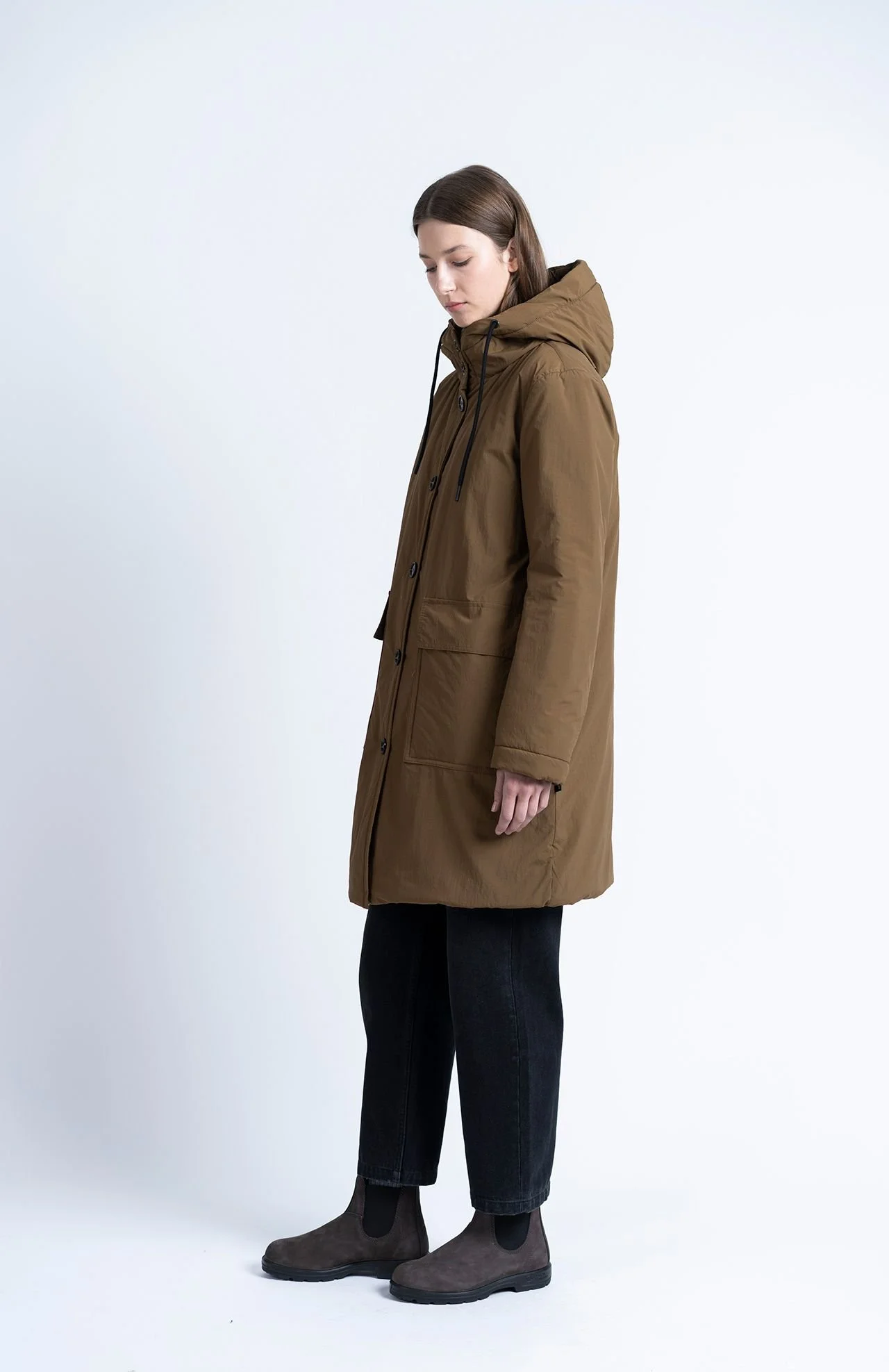 Manteau Lucy Dark Camel Loreak Mendian Femme | Twins Paris