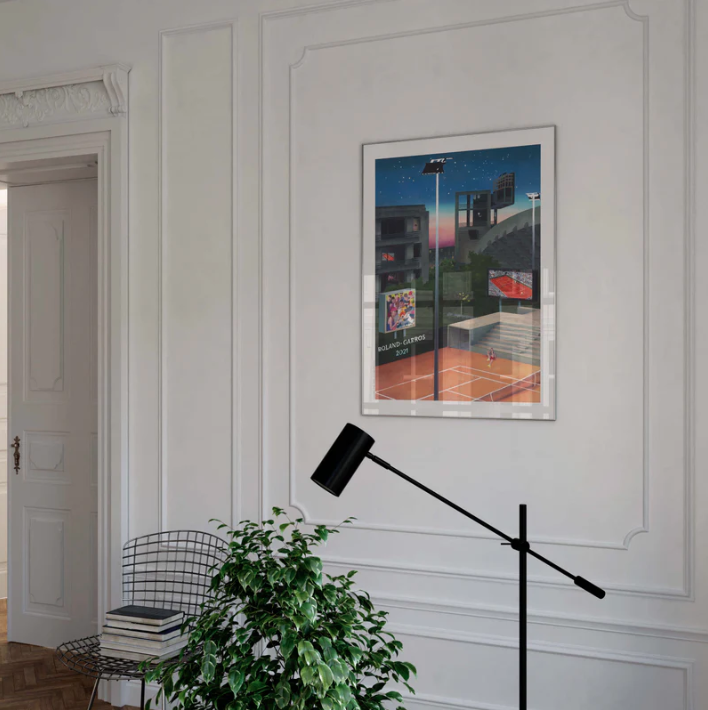 Affiche Roland-Garros 2021 Jean Claracq | Affiche Officielle | Twins Concept Store Paris