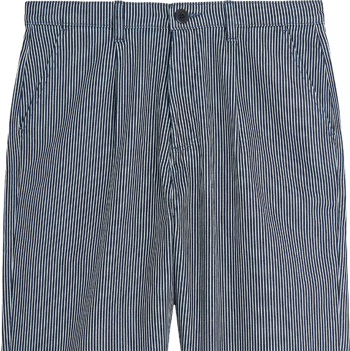 Pantalon HICKORY MAGURO rayé bleu Bask in the Sun | Twins Concept Store