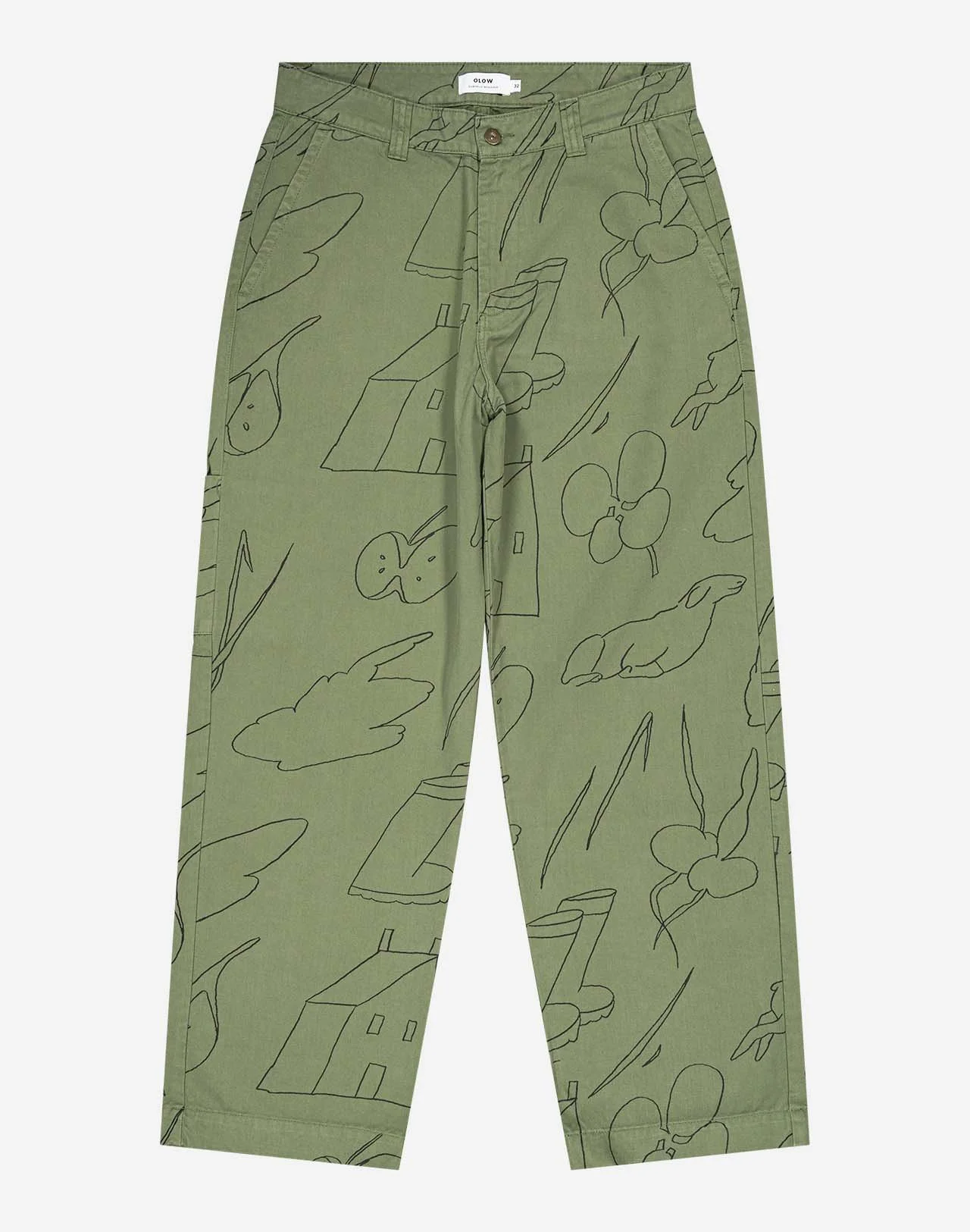 Pantalon Chuck Gower Kaki – OLOW x Gabrielle Monceaux