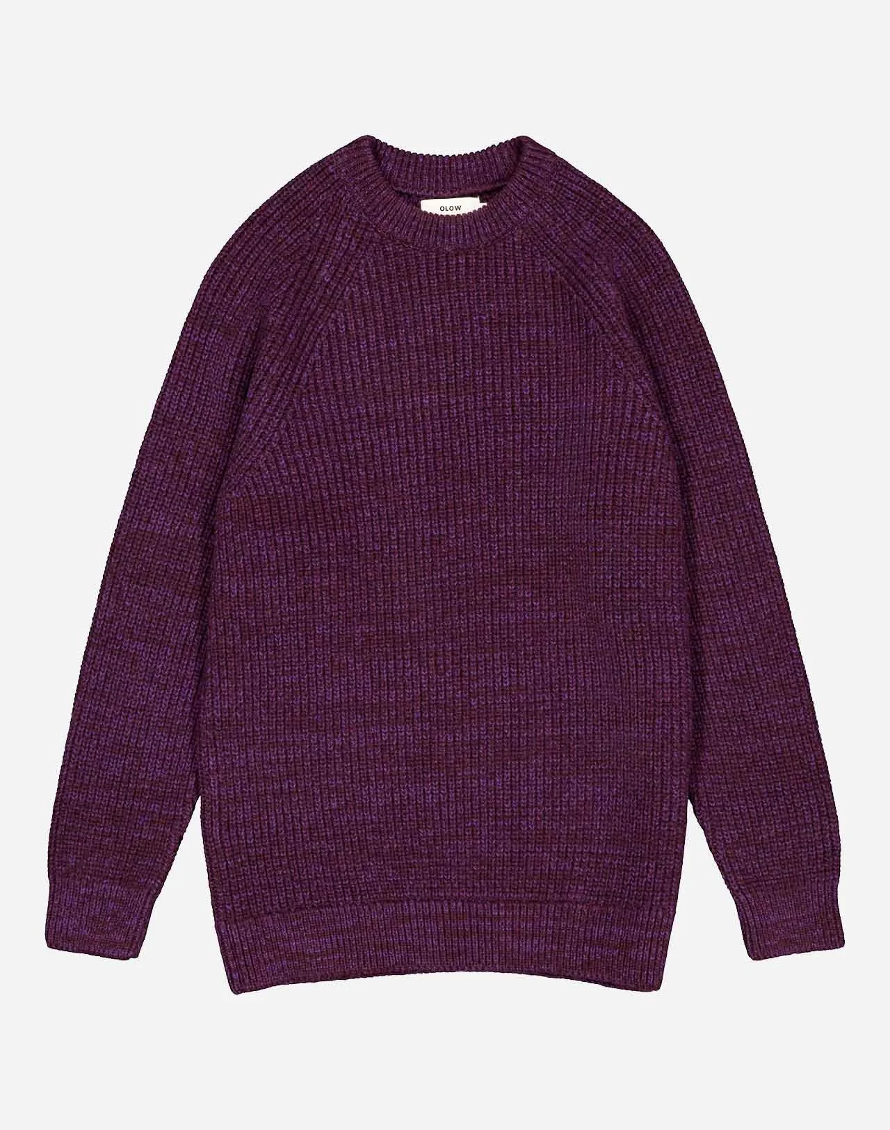 Pull EQUINOX myriade prune en laine – OLOW