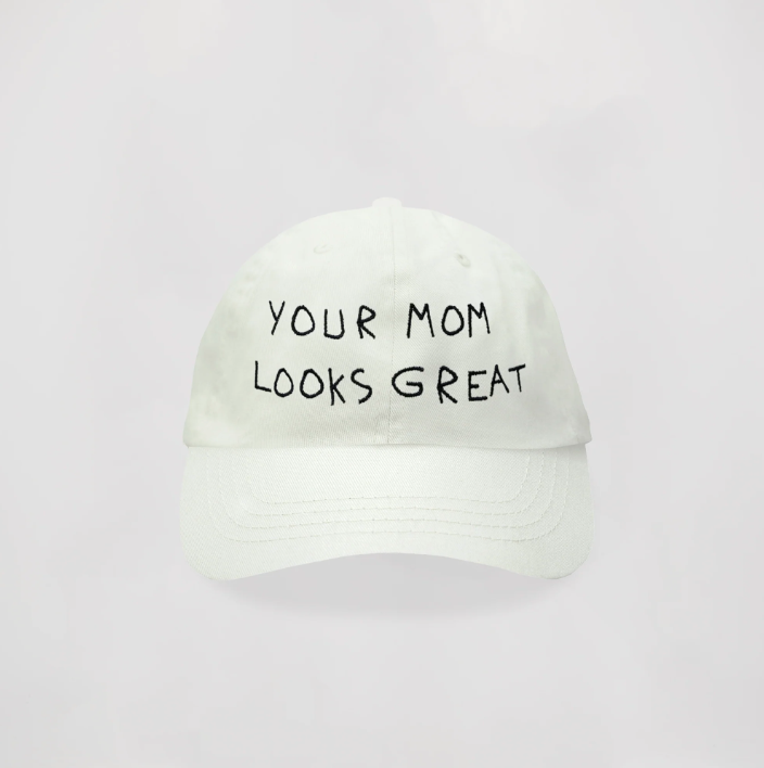 Casquette YOU MOM LOOK GREAT - écru - Encré Atelier
