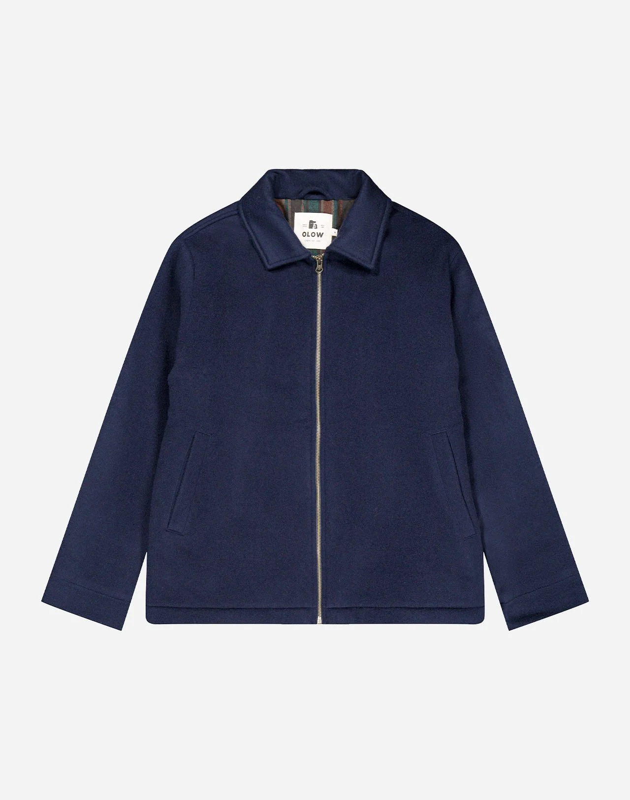Blouson Sherwood marine – OLOW | Laine chaude et coton bio doublé