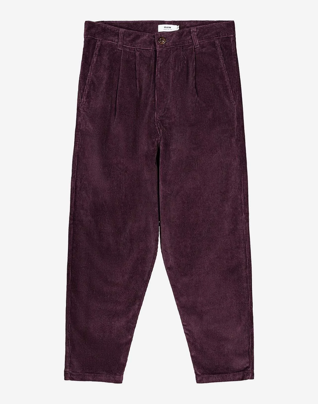 Pantalon SWING velours prune - OLOW