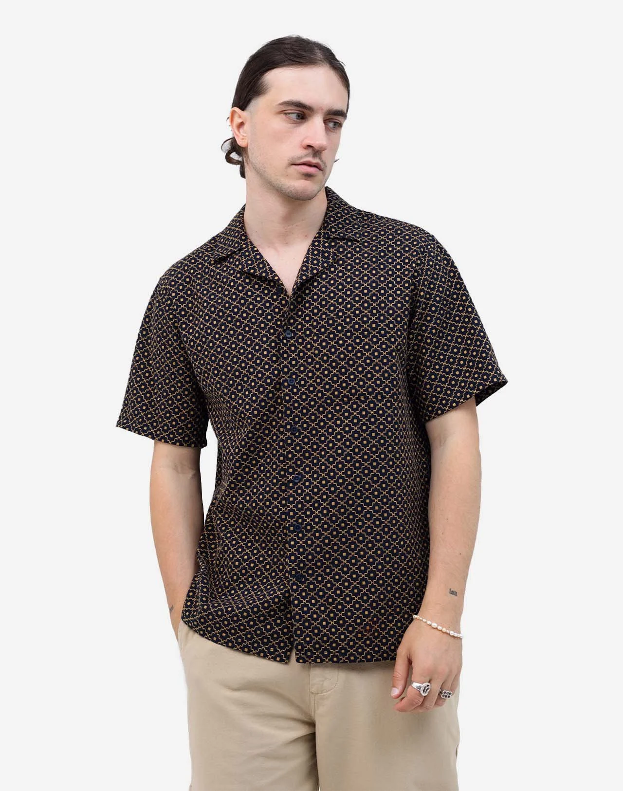 Chemisette Aloha Neza noire OLOW coton | Twins Concept Store