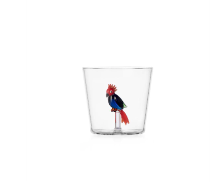 Verre tumbler Cockatoo rouge bleu Ichendorf | Twins Concept Store