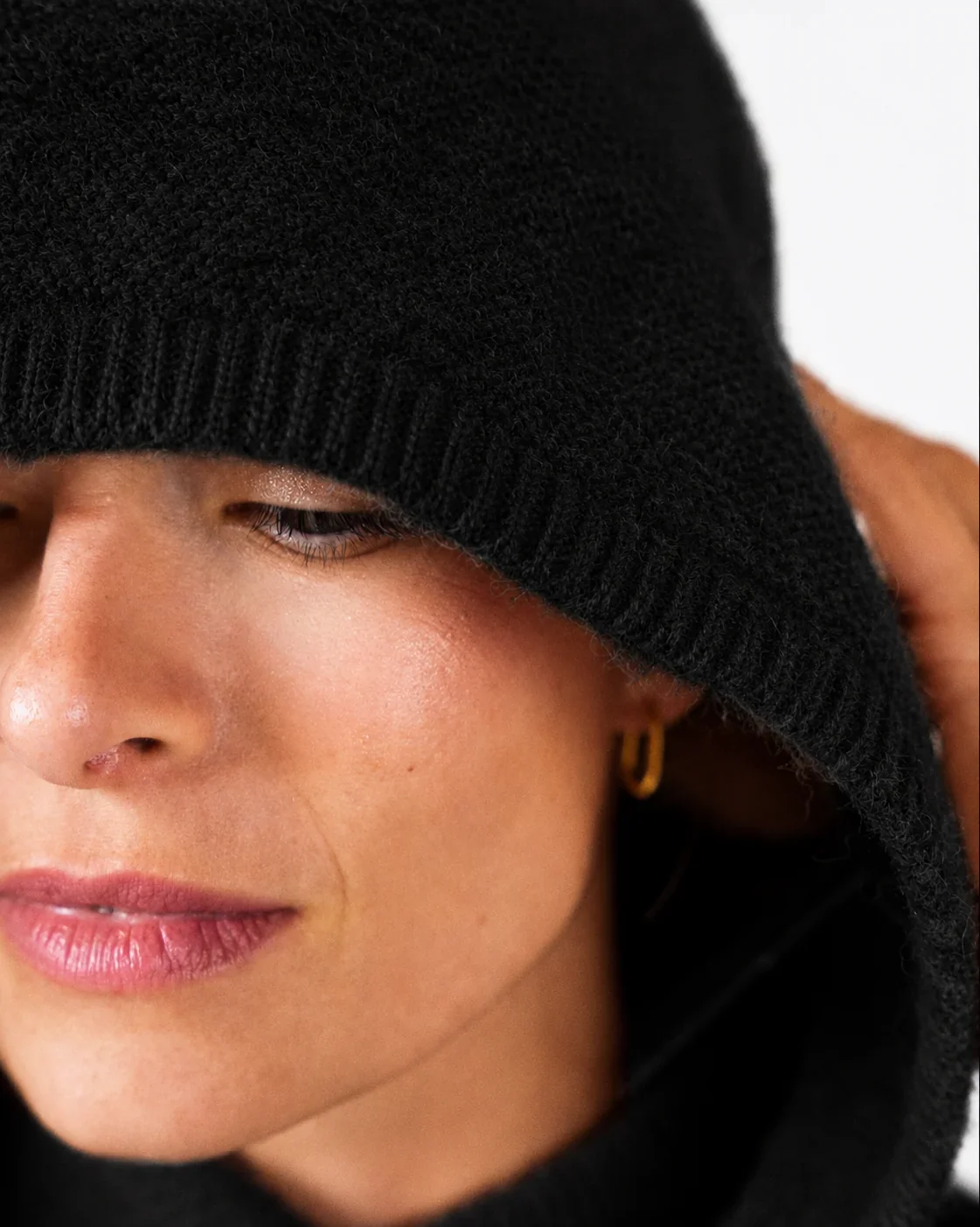 Cagoule Lou Noire Cézembre – Alpaga et Mérinos | Twins Paris