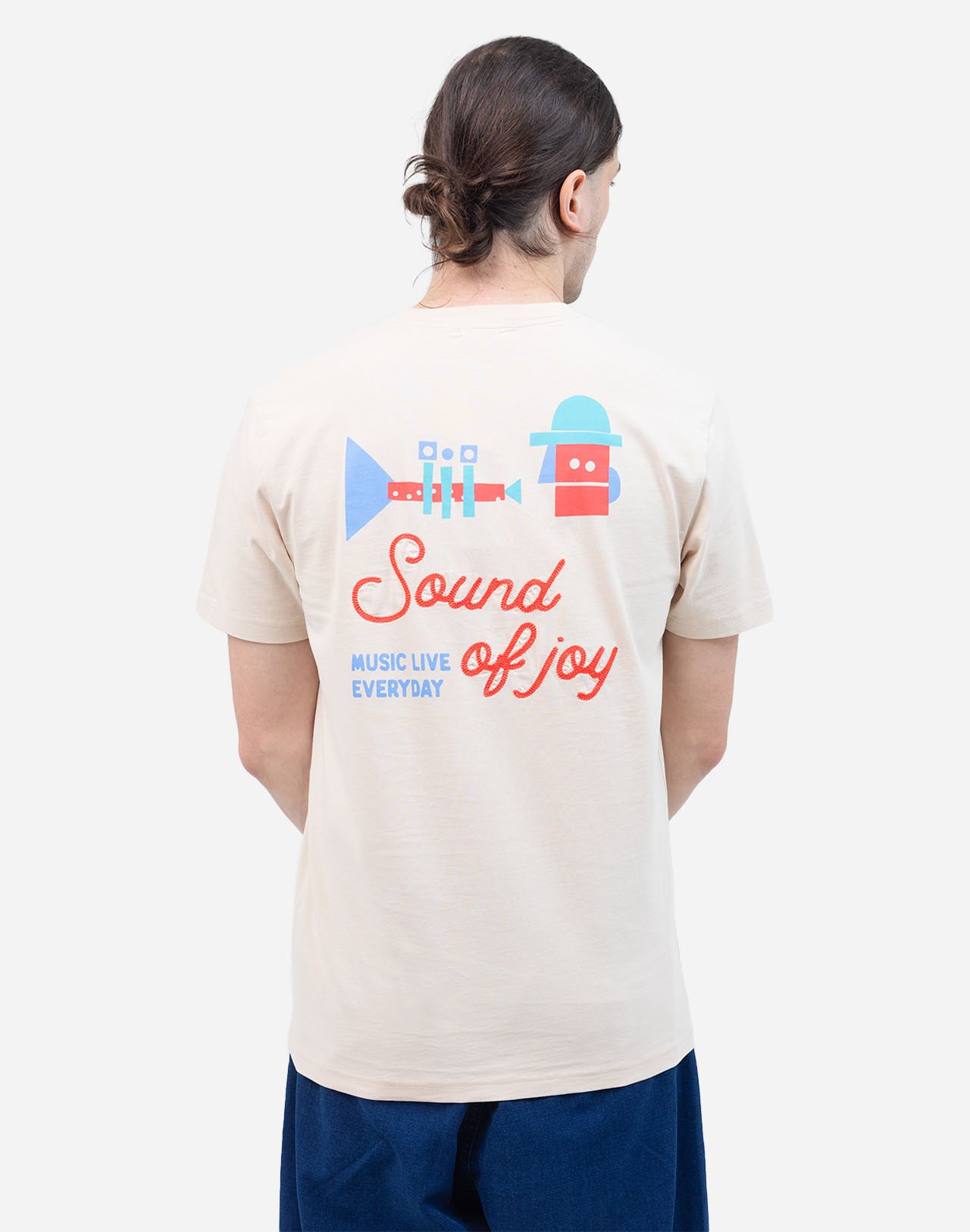 T-shirt Fanfare OLOW crème – Coton bio GOTS | Twins Concept Store Paris