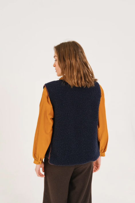 Veste sans manches SALYNA navy – Sacrécoeur