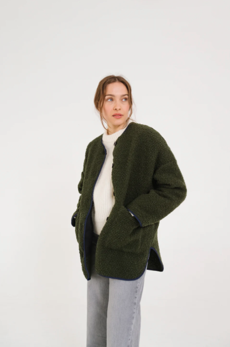 Veste loose en laine BARI GREENLAKE - Sacrécoeur