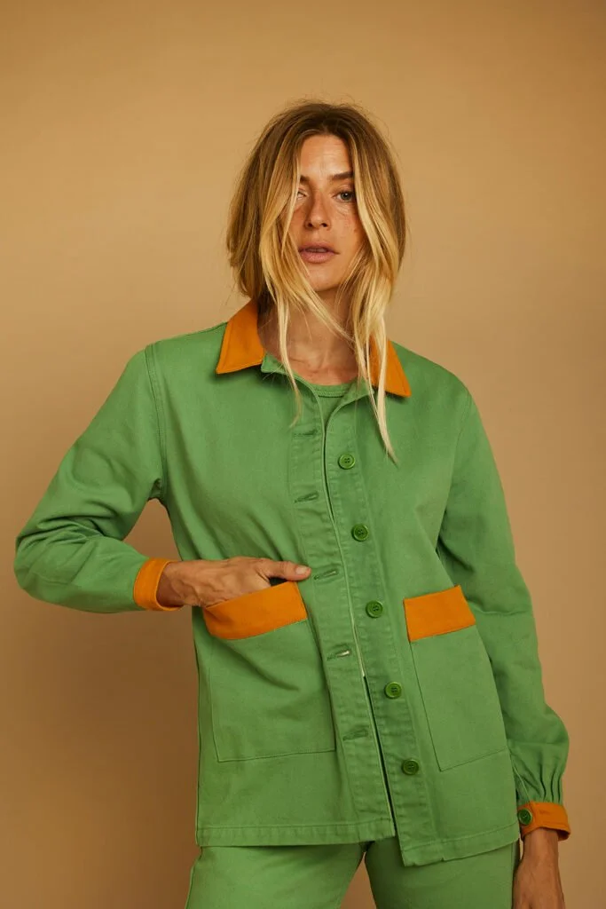 Veste SOUFFLE verte Graine | Twins Concept Store