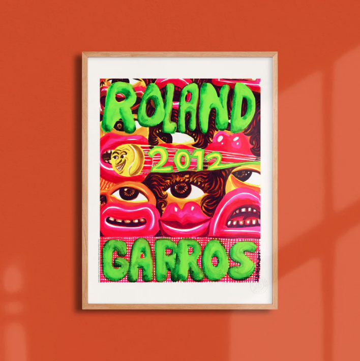 Affiche Roland-Garros 2012 Hervé Di Rosa | Affiche Officielle | Twins Concept Store Paris