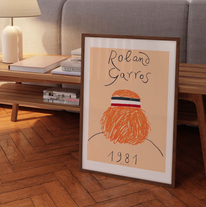 Affiche Roland-Garros 1981 Eduardo Arroyo | Affiche Officielle | Twins Concept Store Paris