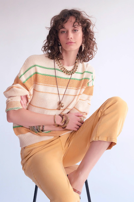 Pull KERANI natural rayé MKT Studio | Twins Concept Store