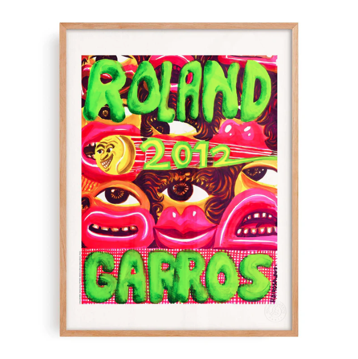 Affiche Roland-Garros 2012 Hervé Di Rosa | Affiche Officielle | Twins Concept Store Paris
