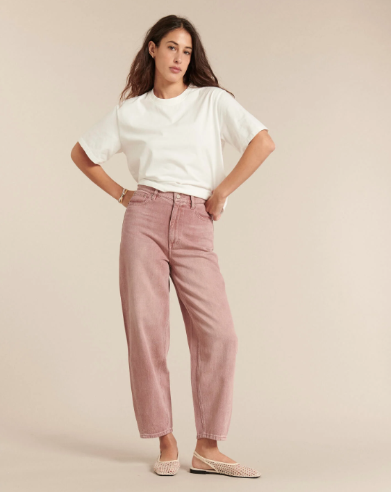 Jean JEMMA Quartz Rose Labdip – Jean Ballon Taille Haute Écoresponsable