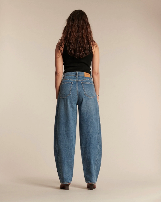 Jean Ballon OSAKA IN40 Labdip – Denim Recyclé Taille Haute