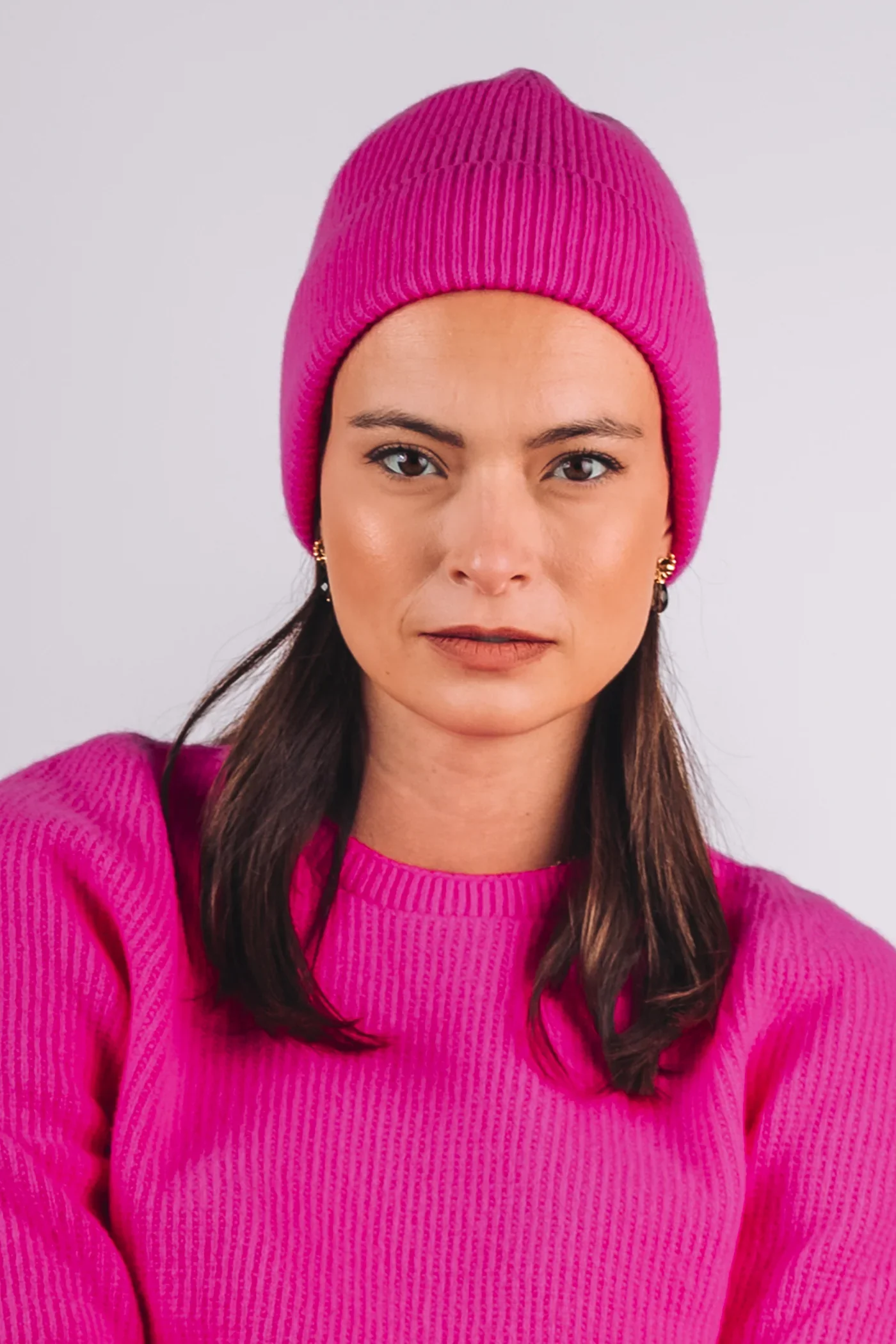 Bonnet Grand-Bé Rose Néon Cézembre – Mérinos et Cachemire | Twins Paris