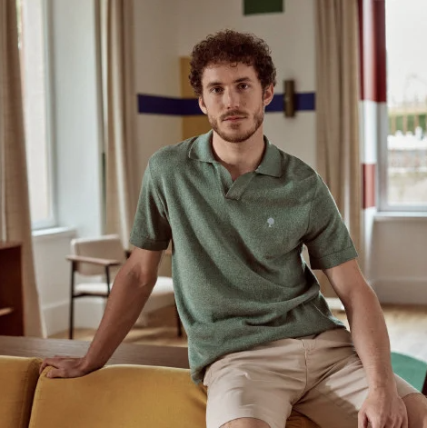 Polo BAGNOLET vert clair - FAGUO