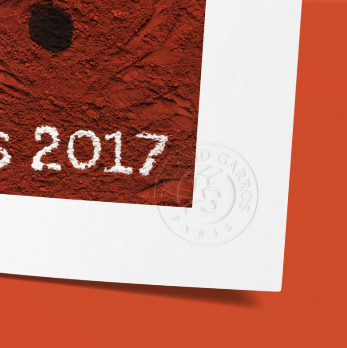 Affiche Roland-Garros 2017 Vik Muniz | Affiche Officielle | Twins Concept Store Paris