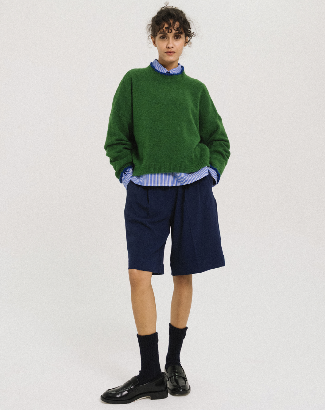 Pull FLAVIEN vert-Tinsels