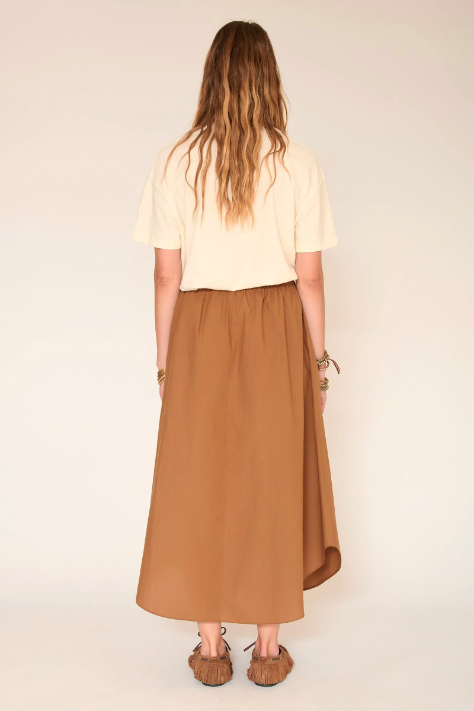 Jupe longue noisette fluide MKT Studio | Twins Concept Store