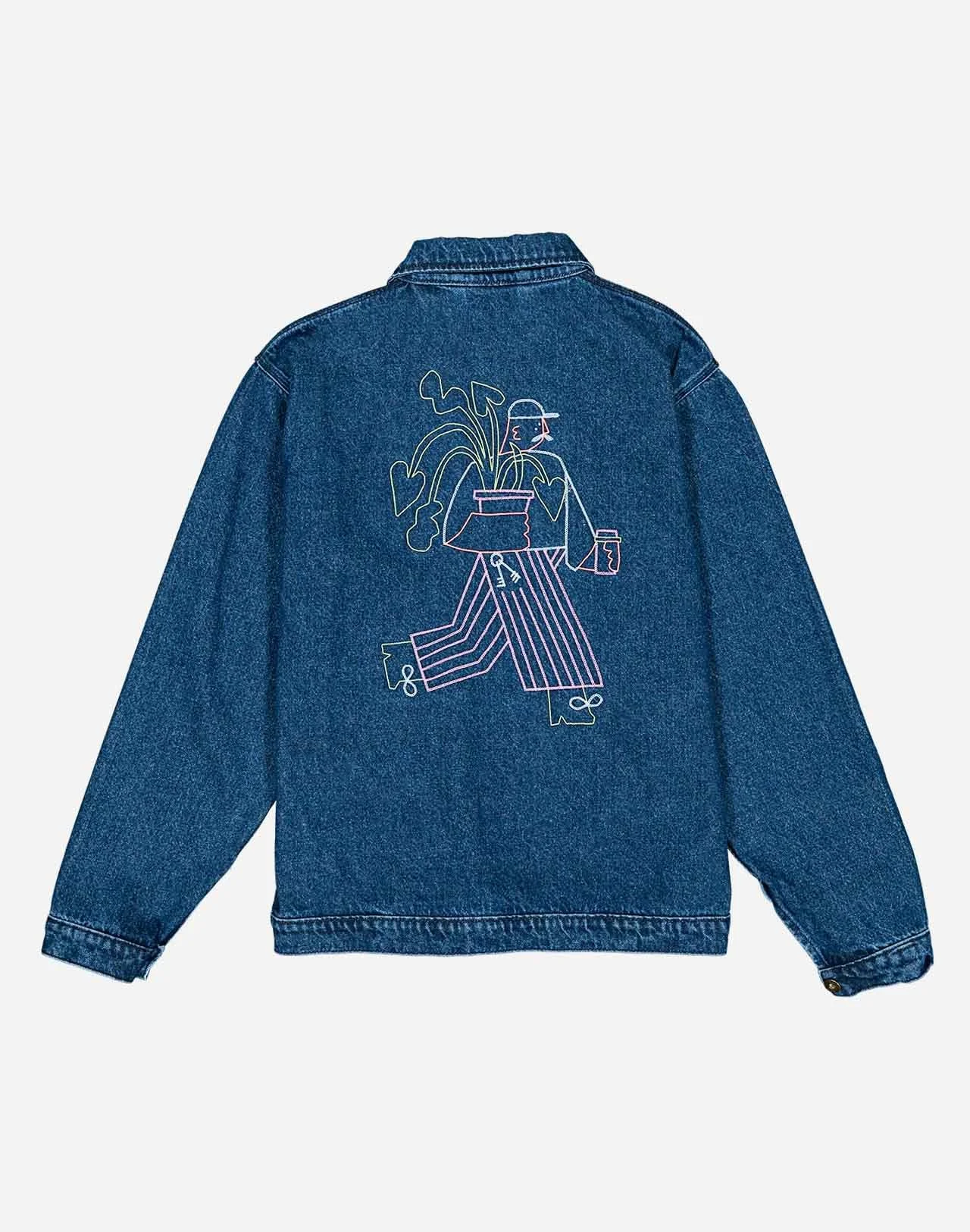 Veste Hekinan OLOW denim bleu – 100% coton bio