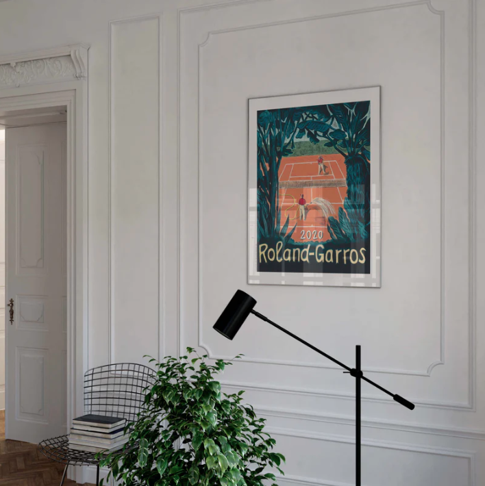 Affiche Roland-Garros 2020 Pierre Seinturier | Affiche Officielle | Twins Concept Store Paris