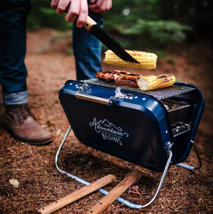 Barbecue Portable Valise Bleu Navy – Compact & Nomade | Twins Concept Store