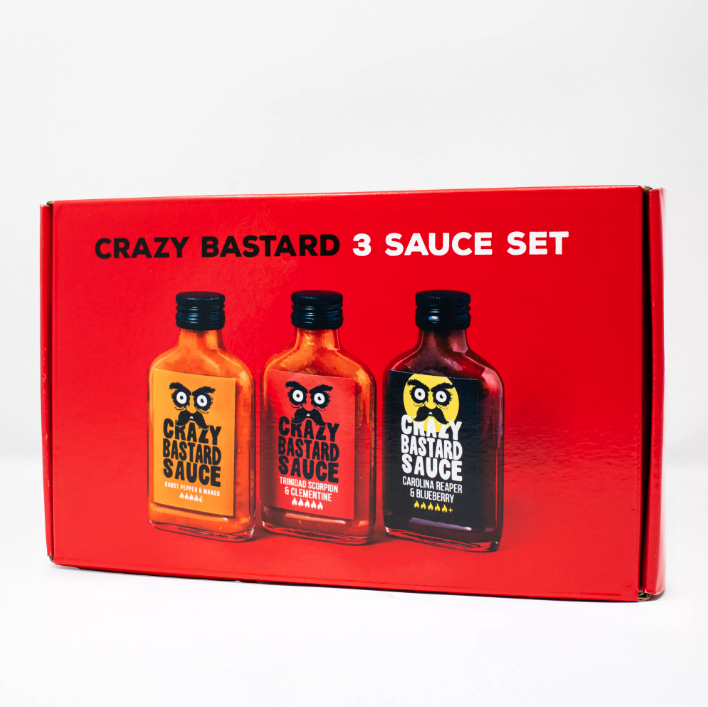 Pack 3 sauces piquantes (3x 100ml) - Très Piquante - Crazy Bastard