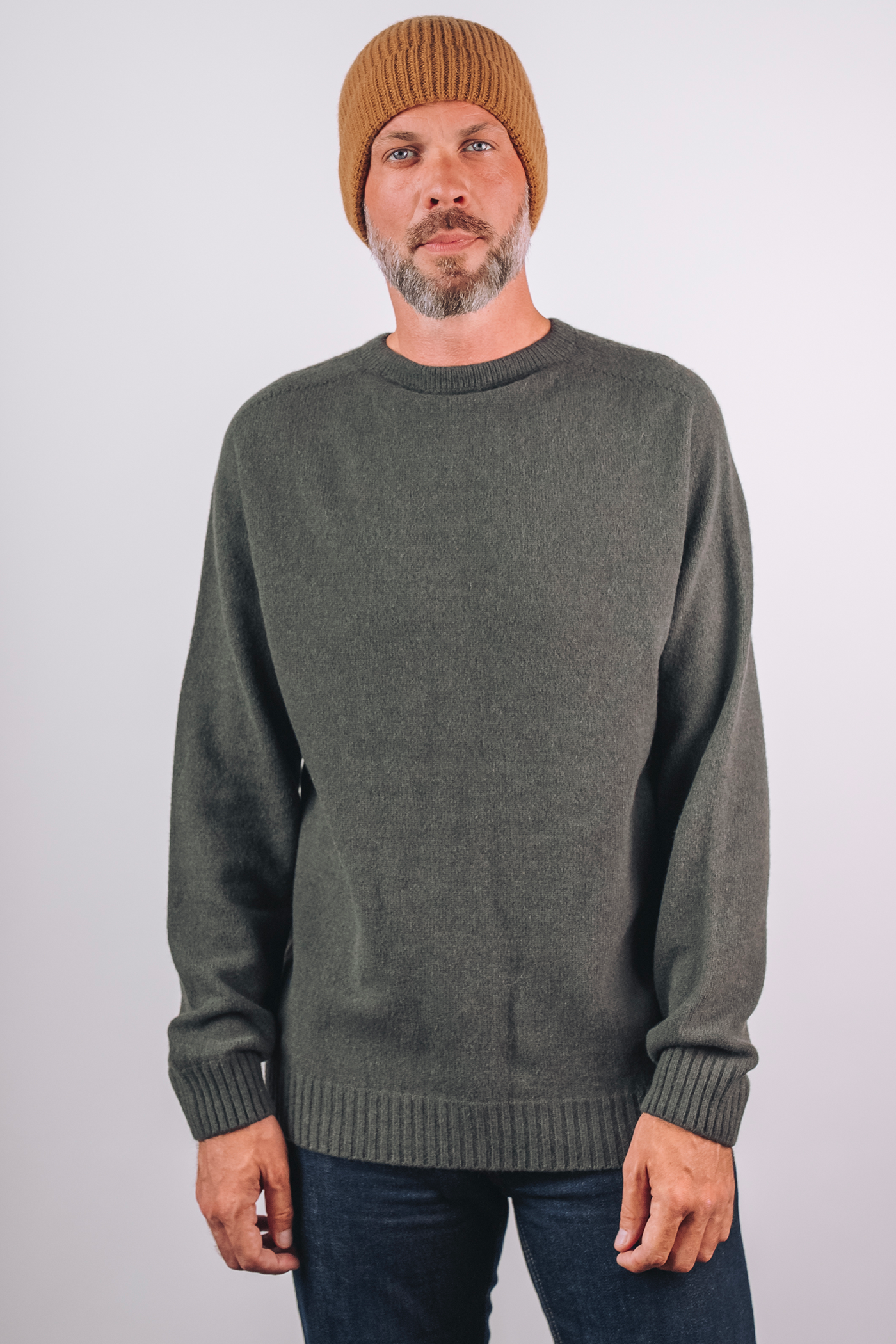 Pull Homme Gaspard Kaki Cézembre – Mérinos et Cachemire | Twins Paris