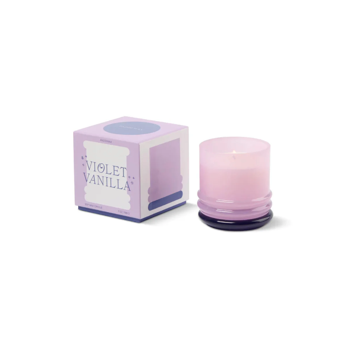 Bougie Stacked Violet Vanilla | Twins Concept Store Paris