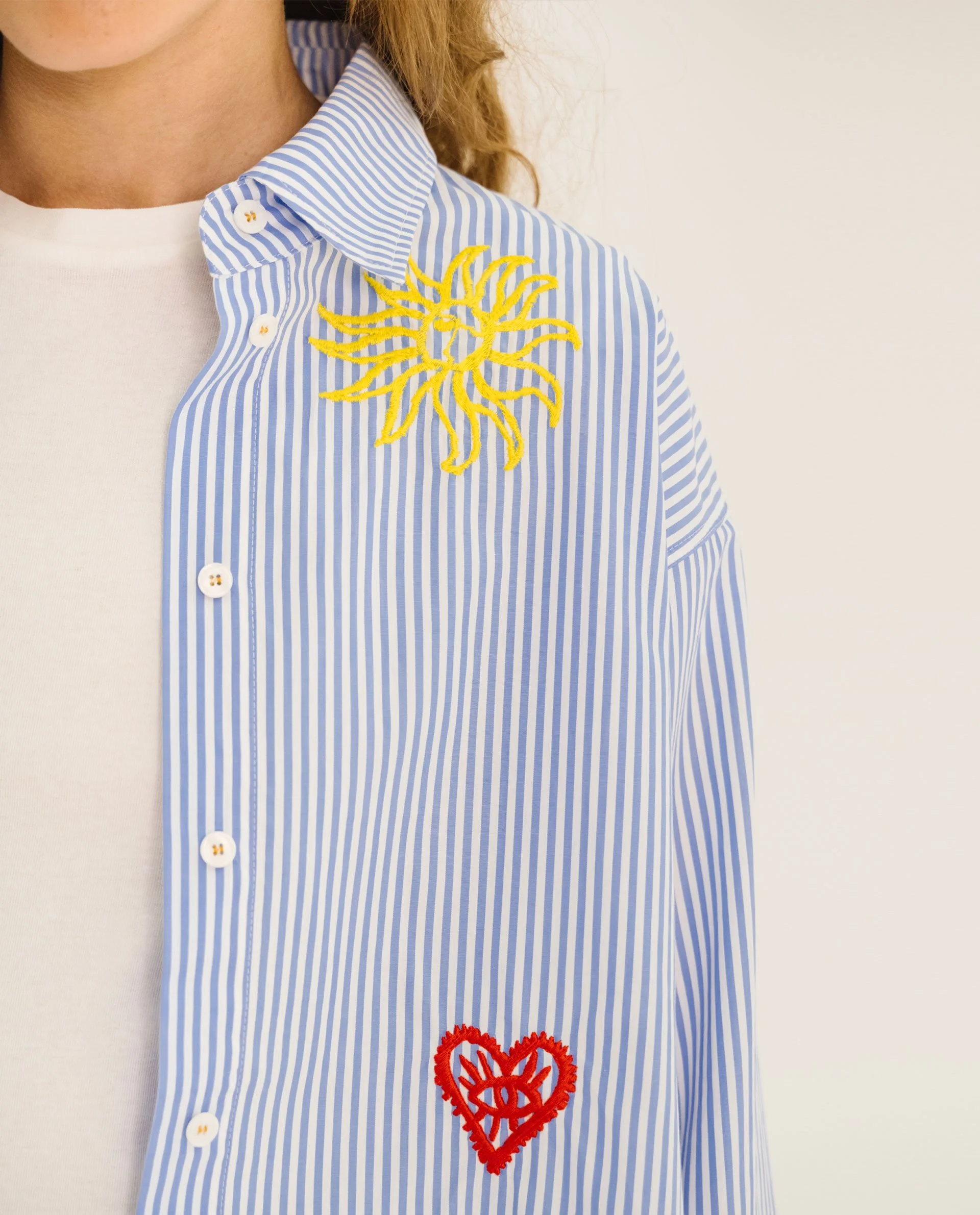 Chemise WYOMING BAYA rayures bleues TINSELS | Twins Concept Store