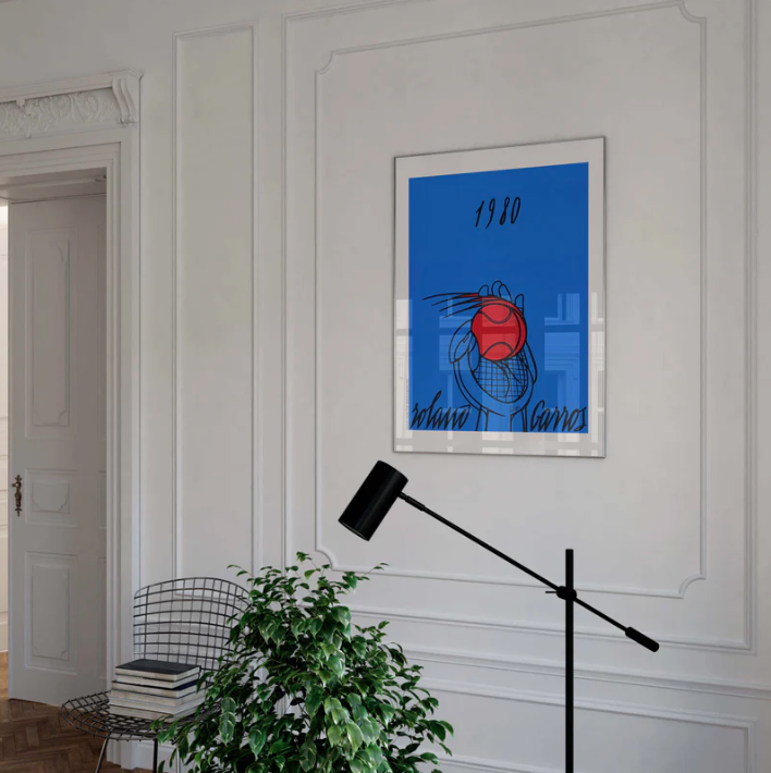 Affiche Roland-Garros 1980 Valerio Adami | Affiche Officielle | Twins Concept Store Paris