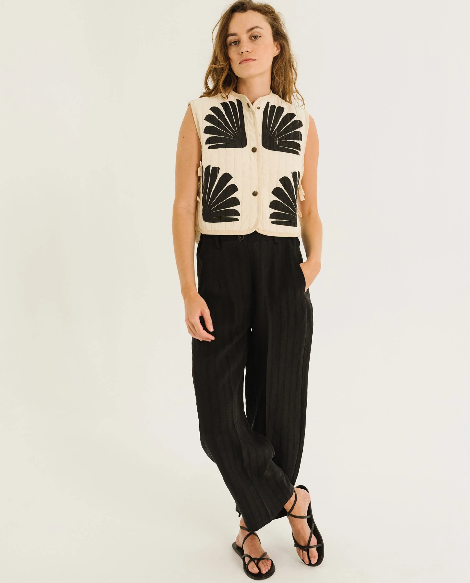 Pantalon fluide noir EMIR Carbonne | Tinsels – Twins Concept Store