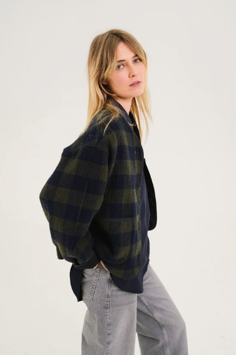 Veste JAMIE HOLLY navy et kaki - Sacrécoeur