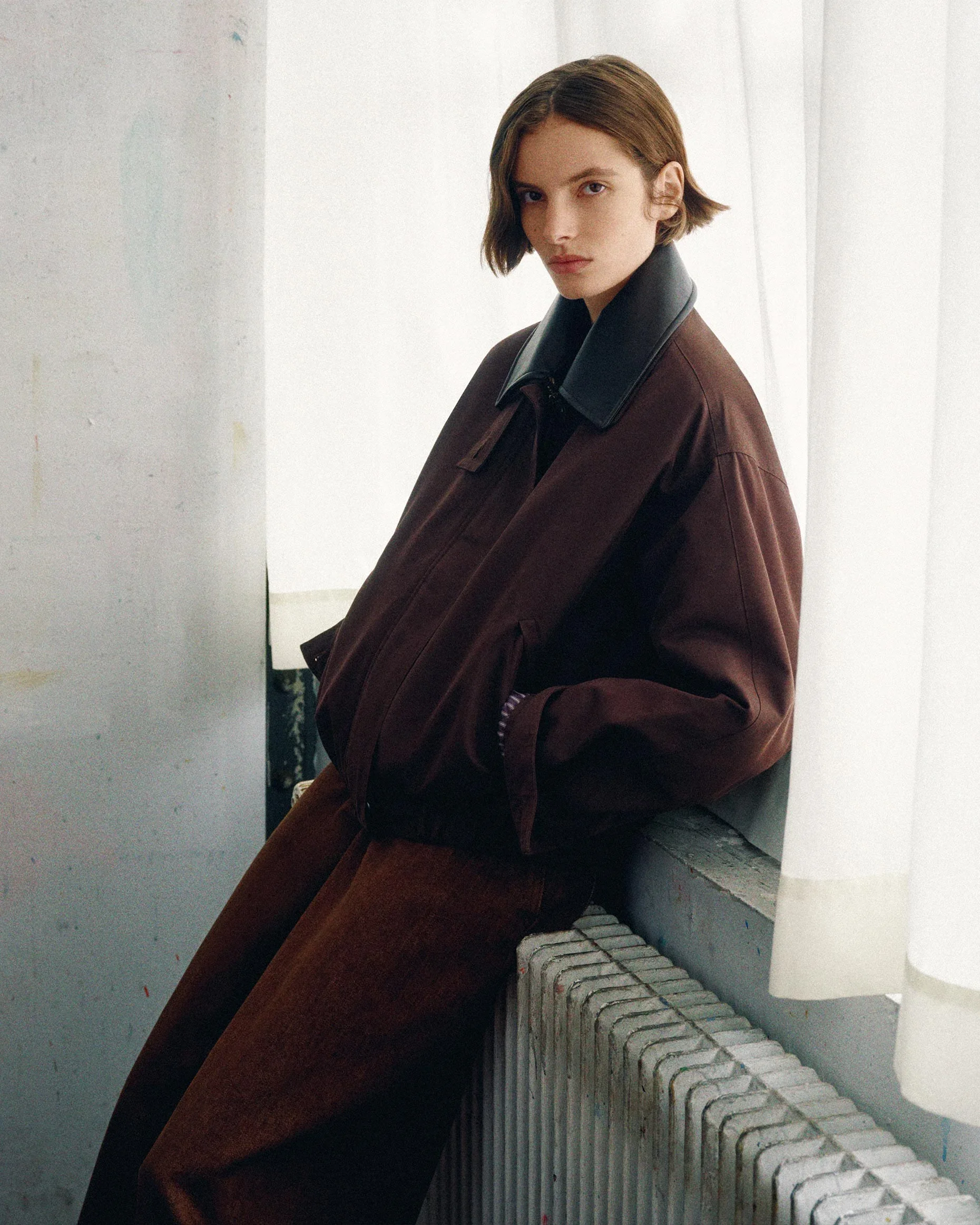 Blouson femme MAVERICK marron Coffea | Sessùn