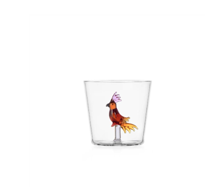 Verre tumbler Amber Tropical Bird Ichendorf | Twins Concept Store