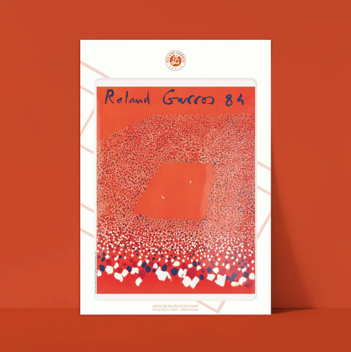Affiche Roland-Garros 1984 Gilles Aillaud | Affiche Officielle | Twins Concept Store Paris