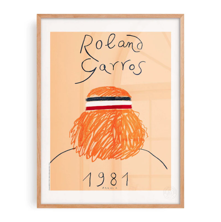 Affiche Roland-Garros 1981 Eduardo Arroyo | Affiche Officielle | Twins Concept Store Paris