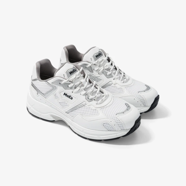 Baskets GEN8 White Silver vegan MOEA | Twins Concept Store