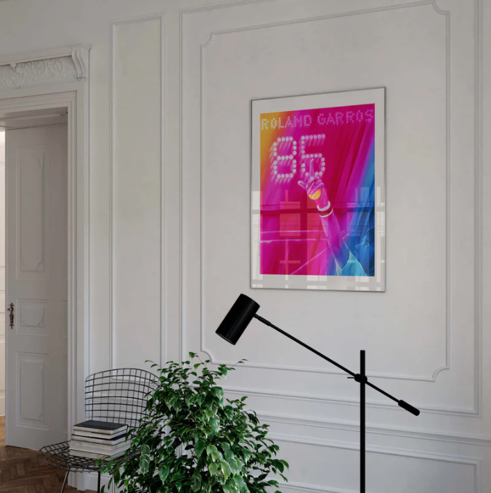 Affiche Roland-Garros 1985 Jacques Monory | Affiche Officielle | Twins Concept Store Paris
