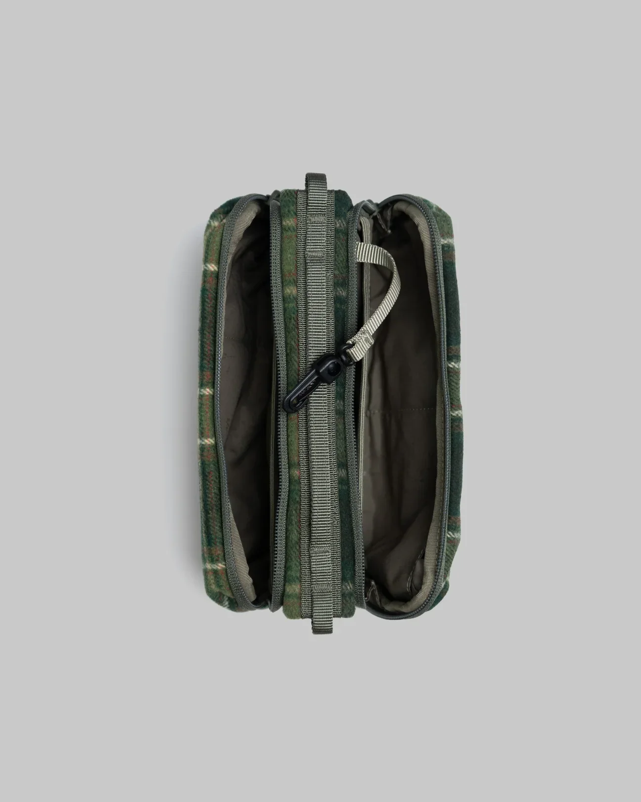 Bottle Sacoche Medium Green Check - Topologie